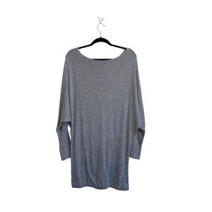 Brandy Melville Gray Off The Shoulder Dolman Sleeve Sweater Dress Medium Women’s